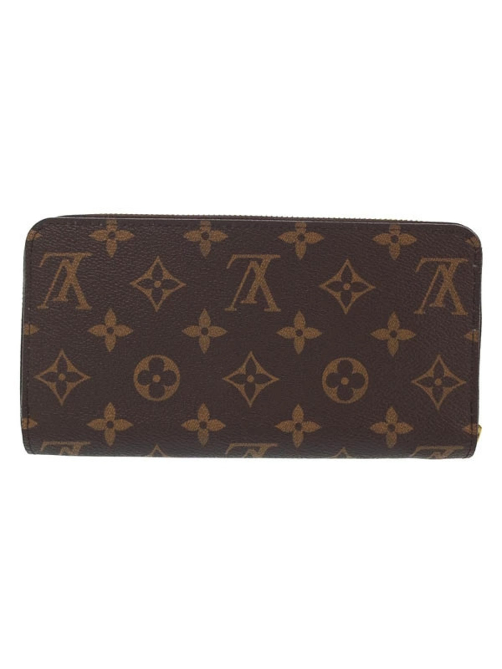 Louis Vuitton Long Zippy Wallet Monogram Round Zipper Brown